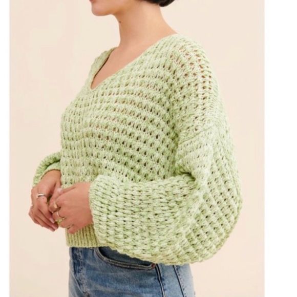 Free People Green Sweater - Picture 2 of 12